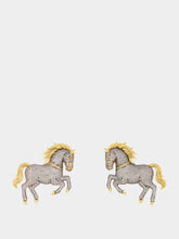 Begüm Khan Crystal Turkoman Horse Clip-On Earrings