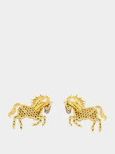 Begüm Khan Crystal Turkoman Horse Clip-On Earrings