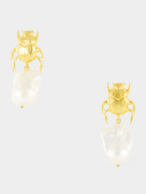 Begüm Khan Gold Plated Bug Baroque Earrings