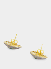 Begüm Khan Occhio del Amore Earrings with Green Stones