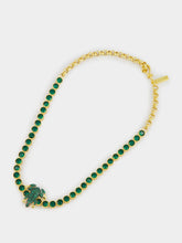 Begüm Khan Green Frog Tennis Necklace