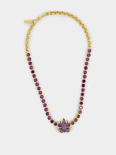 Purple Frog Tennis Necklace