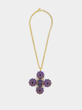 Begüm Khan Navy Pharaoh Cross Necklace