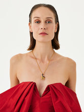 Begüm Khan Gold-Plated Serpentino Necklace in Black