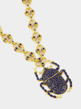 Begüm Khan Gold-Plated Bitter Sweet Love Windsor Necklace in Navy Blue