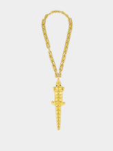 Begüm Khan Gold-Plated Crocodile Piazza Necklace