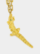 Begüm Khan Gold-Plated Crocodile Piazza Necklace