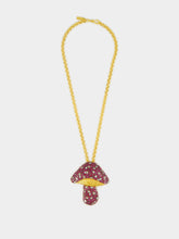 Gold-Plated Mega Magic Necklace in Burgundy
