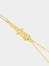 Begüm Khan Gold-Plated Croco Hand Bracelet