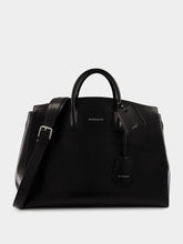 Givenchy Black Leather Travel Bag with Silvery Hardware