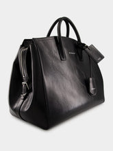 Givenchy Black Leather Travel Bag with Silvery Hardware