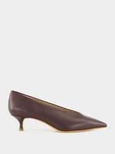 Le Monde Beryl Aubergine Naplack Babouche Kitten Heel