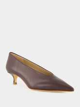 Le Monde Beryl Aubergine Naplack Babouche Kitten Heel