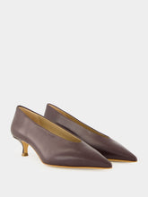 Le Monde Beryl Aubergine Naplack Babouche Kitten Heel