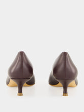 Le Monde Beryl Aubergine Naplack Babouche Kitten Heel