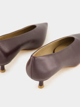 Le Monde Beryl Aubergine Naplack Babouche Kitten Heel