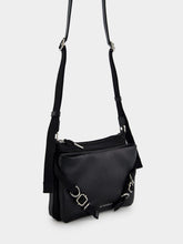 Givenchy Black Voyou Skinny Crossbody Bag in Grained Leather