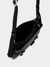 Givenchy Black Voyou Skinny Crossbody Bag in Grained Leather
