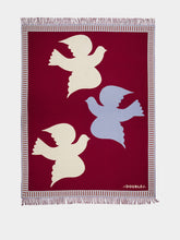 La DoubleJ Bordeaux Dove Wool and Cashmere Blanket