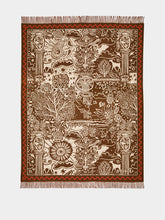 La DoubleJ Ionic Chocolate Wool and Cashmere Blanket