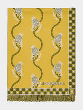 La DoubleJ Melograno Saffron Wool and Cashmere Blanket