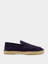 Aurélien Navy Blue Beachside Suede Espadrille Loafers