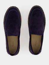 Aurélien Navy Blue Beachside Suede Espadrille Loafers