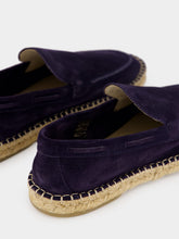 Aurélien Navy Blue Beachside Suede Espadrille Loafers