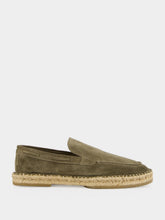 Aurélien Pistachio Beachside Suede Espadrille Loafers