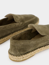 Aurélien Pistachio Beachside Suede Espadrille Loafers