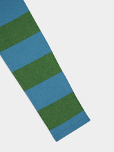 Paula Blusher Stripped Cashmere Polo Shirt