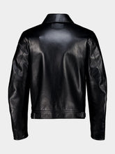 Givenchy Black Biker Zipped Blouson in Bull Leather