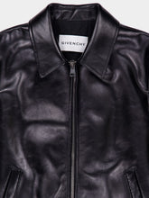 Givenchy Black Biker Zipped Blouson in Bull Leather