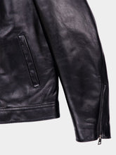 Givenchy Black Biker Zipped Blouson in Bull Leather
