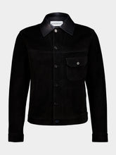 Givenchy Black Suede Buttoned Jacket