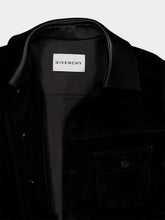 Givenchy Black Suede Buttoned Jacket