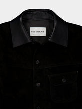 Givenchy Black Suede Buttoned Jacket