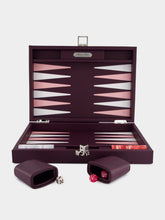 Hector Saxe Paris Aubergine Medium Baptiste Backgammon Set
