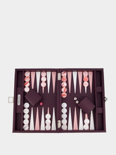 Hector Saxe Paris Aubergine Medium Baptiste Backgammon Set