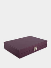 Hector Saxe Paris Aubergine Medium Baptiste Backgammon Set