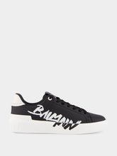 Balmain B-Court Calfskin Printed Logo Sneakers