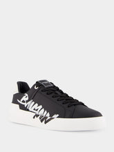 Balmain B-Court Calfskin Printed Logo Sneakers