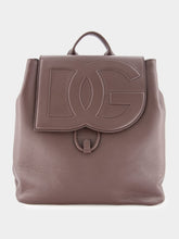 Dolce & Gabbana Brown Deerskin Logo Backpack
