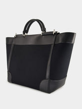 Dolce & Gabbana Black Calfskin and Panama Sicily Bag