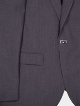 Givenchy Grey Slim Fit Wool Jacket with 2G Clip