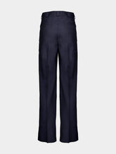 Givenchy Night Blue Wool-Mohair Chinos