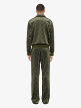 Givenchy Green Monogram Velvet Jogger Pants