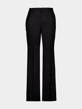 Givenchy Black Pinstripe Wool Trousers
