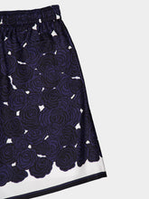 Givenchy Dark Navy Silk Floral Shorts