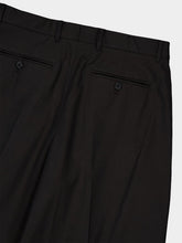 Givenchy Black Double Pleat Cotton Trousers